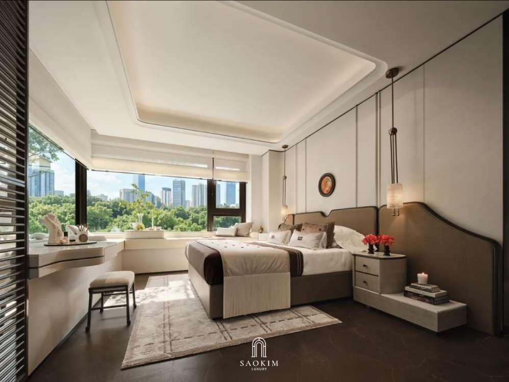 Thiết kế phòng ngủ master biệt thự Ecopark Grand - The Island - Trở về nơi cảm xúc được xoa dịu